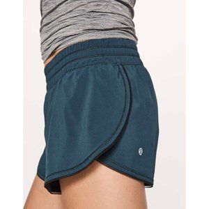 LULULEMON Submarine Teal Seek The Heat 3" Inseam Athletic Shorts Size 6